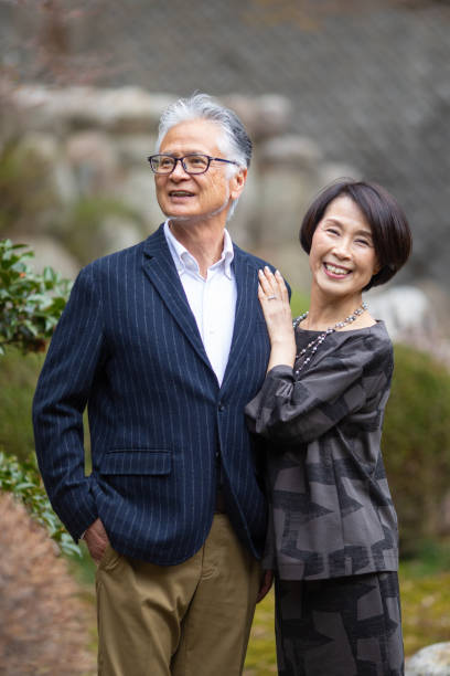 istock Successful senior retired Japanese couple 1388755490