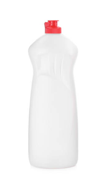 istock Bottle of detergent isolated on white. Cleaning supply 1388756435