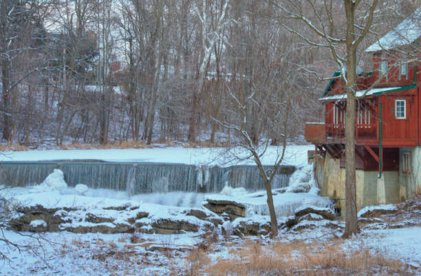 istock Frozen Waterfall-Pipe Creek-Cass County, Indiana 1388767826