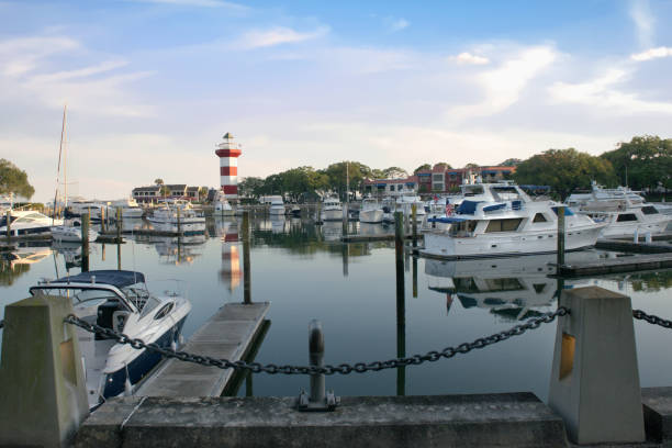 istock Lighthouse at Harbor Town-Hilton Head, South Carolina 1388767897