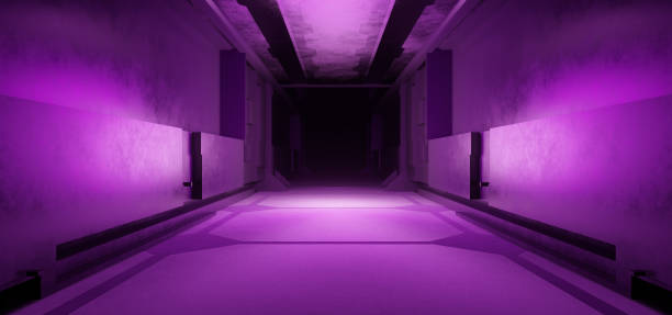 istock OuterSpace Cyber Hall Studio Cyber Future Stage Corridor Disco Future Deep Violet Colors Background Experimental Lab 1388769595