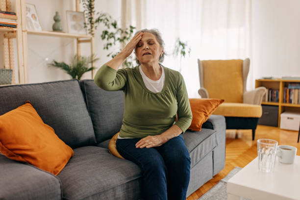 istock Older woman having a bad day 1388772263