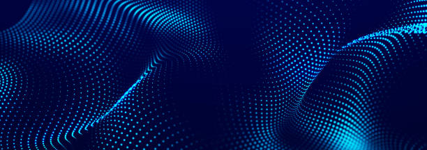 istock Digital landscape with dots and lines. Cyberspace grid. Background concept for your design. 3d 1388776442