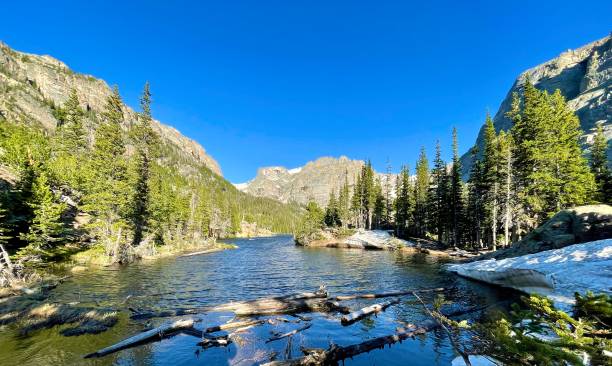 эстеса парк, штат колорадо - continental divide trail стоковые фото и изображения