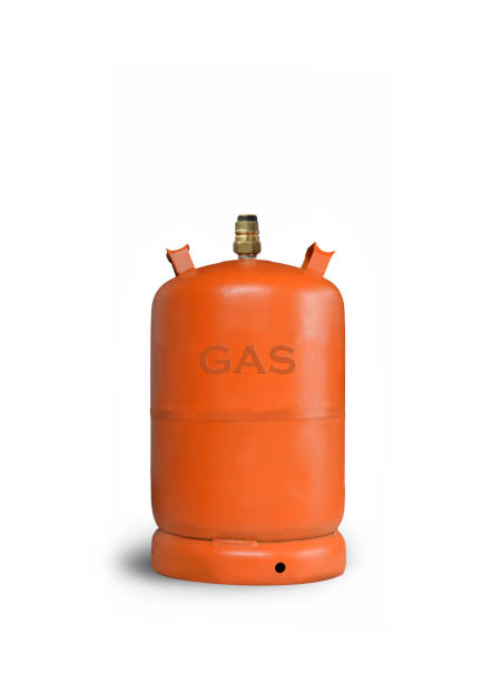 istock orange butane gas cylinder isolated on white background 1388782097