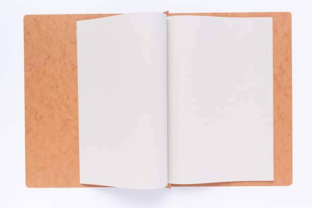 istock Paper folder and blank sheet isolated at white background 1388795580