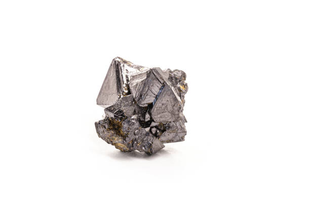 istock magnetite stone, magnetic material formed by iron oxide, magnet stone used in compasses, isolated white background 1388801162