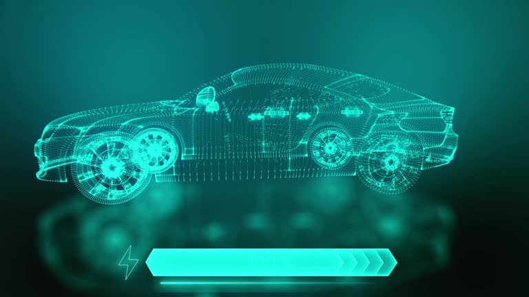 Electric Car hologram