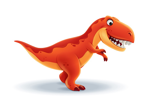 cartoon tyrannosaurus illustration mascot