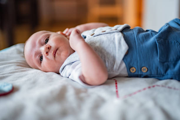 istock Newborn baby boy at home 1388807760