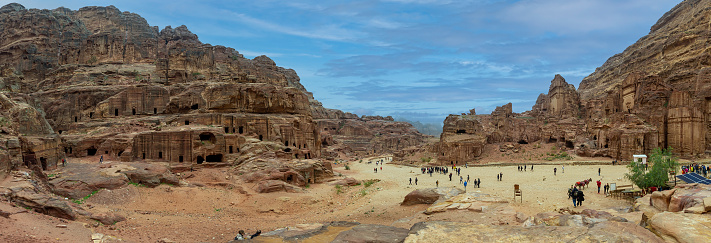 Petra Jordan visited by many tourists and considered a wonder of the world 25 February 2020