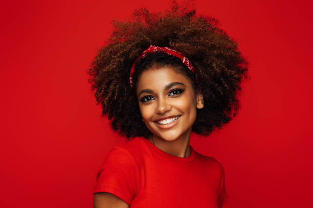 istock Pretty young afro woman 1388814155