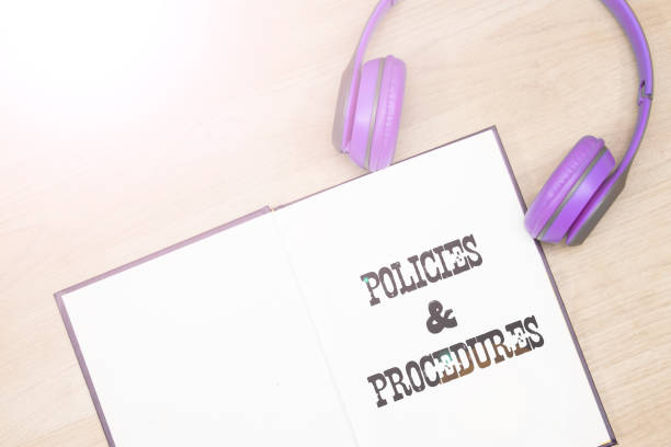 istock Policies and Procedures text on notebook, Law concept 1388822394