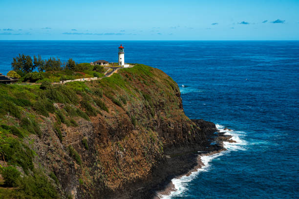 istock Lighthouse in paradise on coast 1388823759