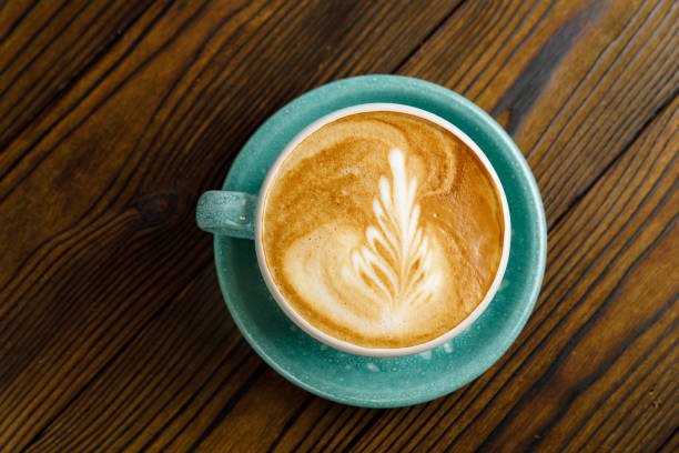 istock coffee with milk on a wooden table 1388835213