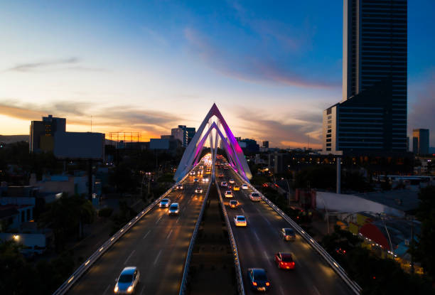 Sunset in The Matute Remus Bridge