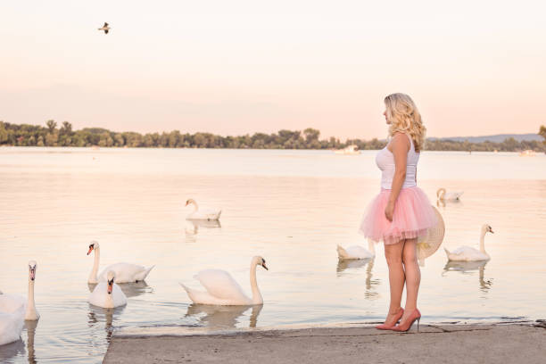 istock Woman relaxes on the river 1388842108