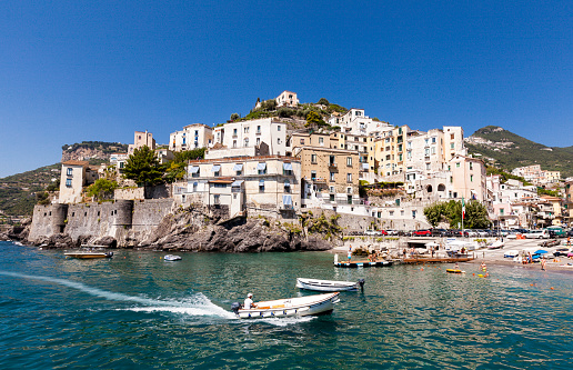 The picturesque ancient seaside resort of Minori. Minori has evolved into a popular tourist destination for its natural landscapes and its culinary tradition. For the latter reason it is also nicknamed \