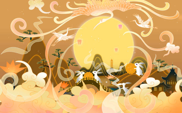 istock Yutu Mooncake Mid-Autumn Festival illustration 1388854113