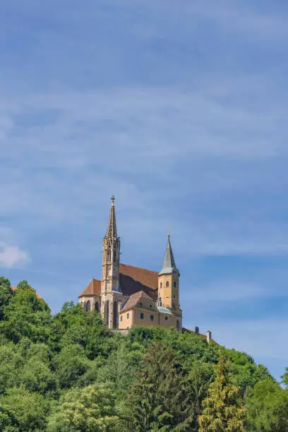 Photo of The pilgrimage Church Maria Strassengel, a 14th century Gothic church in the town of Judendorf Strassengel near Graz, Steiermark region, Austria