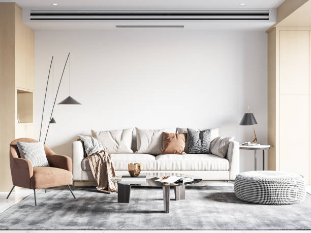 istock Living Room Wall Mockup 1388868165