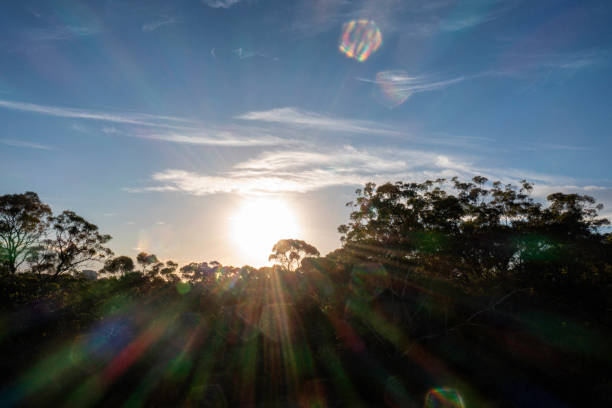 Aerial Views of Western Sydney Sunset