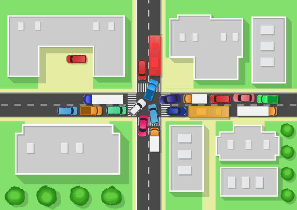 Grid Lock Graphics 60+ Gridlock Aerial Stock Illustrations, Royalty-Free Vector Graphics ...