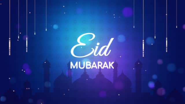 Eid Mubarak Greeting Stock Videos and Royalty-Free Footage - iStock