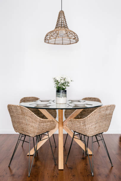 istock bright and spacious dining room with wooden floor 1388881258