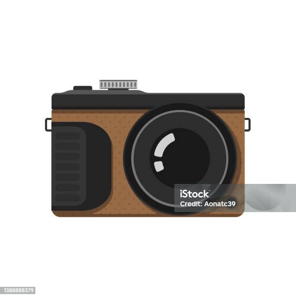 Compact Photo Camera Vector Compact Camera In Trendy Flat Design Isolated Vector On White ...