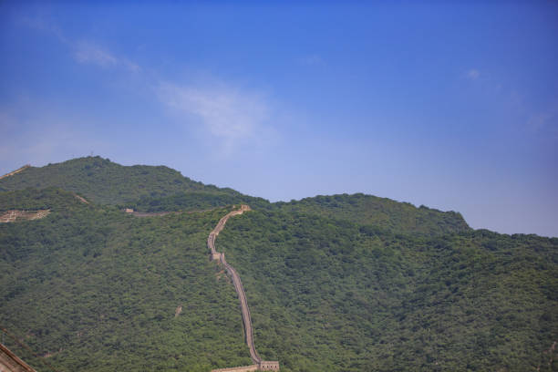 An aerial view of the bridge in mountain
