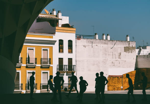 Sevilla, Spain, September 12,2021: Locals and Tourists walking on the street at old town in Sevilla.Sevilla is one of the most popular tourist attractions in Andalusia,Spain.