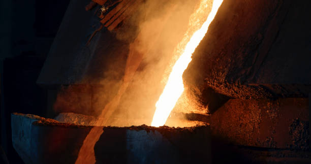 istock Pouring molten steel 1388893691