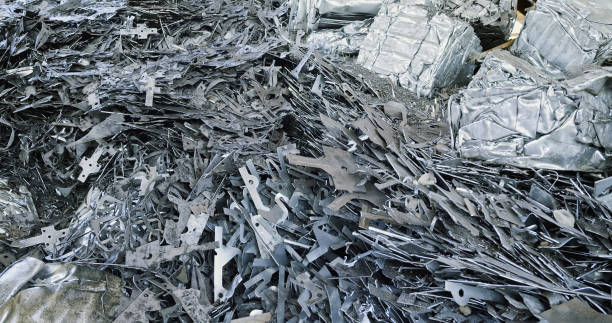 istock Recycled scrap at steel mill 1388893713
