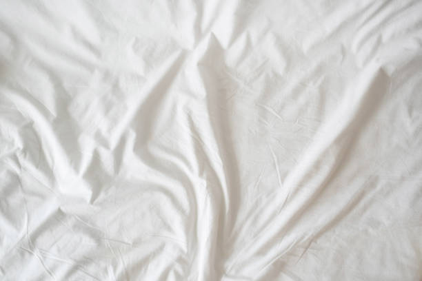 Top view of wrinkles, bed linen