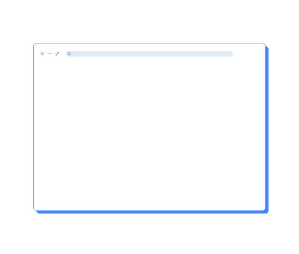 ilustrações de stock, clip art, desenhos animados e ícones de web browser minimal design editable strokes - navegador web
