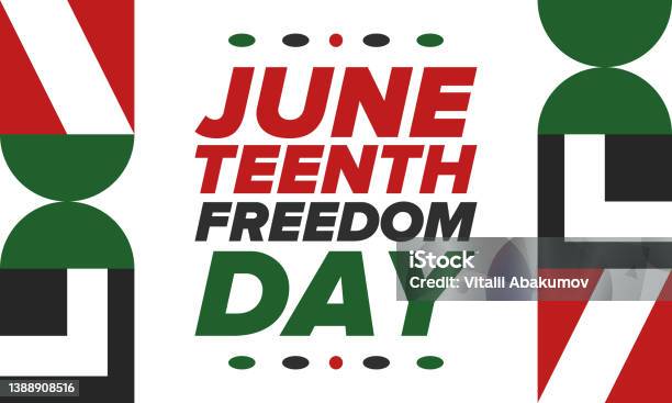 Hari Kemerdekaan Juneteenth Hari Kebebasan Atau Emansipasi Liburan Tahunan Amerika Dirayakan Pada 19 Juni Sejarah Dan Warisan Afrikaamerika Poster Kartu Ucapan Spanduk Dan Latar Belakang Vektor Ilustrasi Stok - Unduh Gambar Sekarang