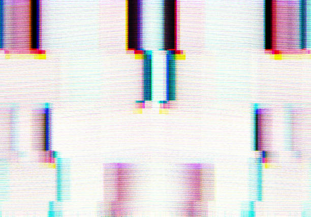 istock Abstract background with glitch scanlines 1388913424