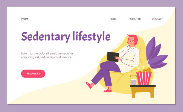 Sedentary Graphics 30+ Sedentary Lifestyle Stock Illustrations, Royalty-Free Vector ...