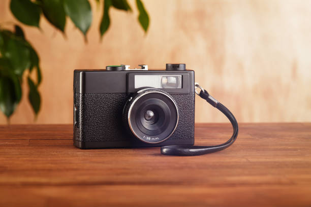 istock Vintage analog 35mm film camera 1388916391