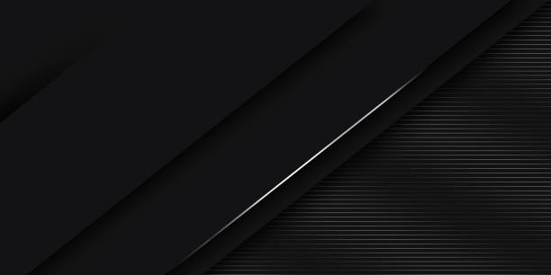istock Illustration silver line graphic of abstract background diagonal black color modern design 1388918230