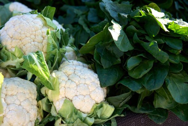 istock Full Frame Shot Of Cauliflower And Broccoli 1388920556