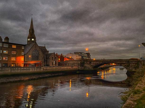 istock Church by the river 1388920787