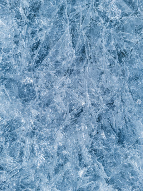 istock Close-up of ice crystals, close-up, textured background. 1388921369