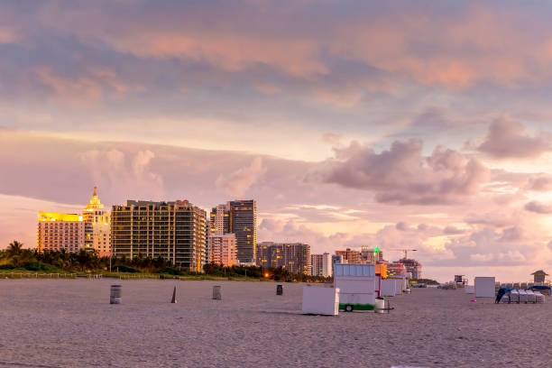 istock South Beach Miami skyline,  cityscape  in Florida 1388922957