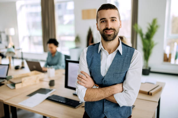 istock Businessman posing for a shot in the office 1388924916