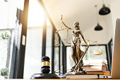 istock The Statue of Justice - lady justice or Iustitia, Justitia the Roman goddess of Justice. 1388925357