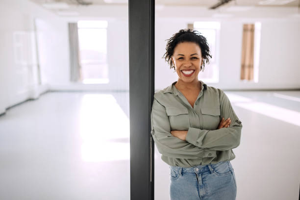 istock Confidant smiling business woman posing 1388925627