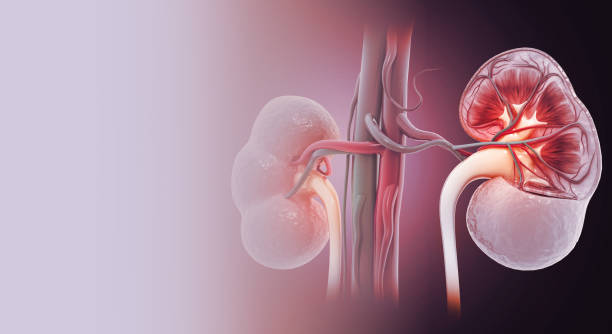 human kidney cross section - kidney cancer imagens e fotografias de stock