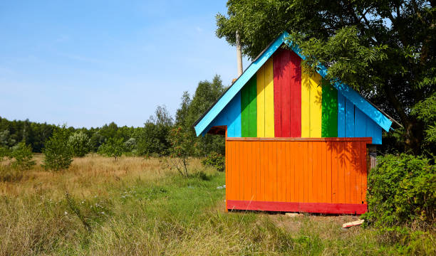 istock Scandinavian architecture, a small house in the province. 1388931446